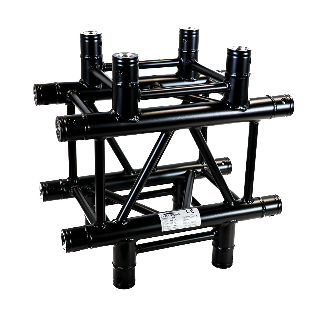 DuraTruss DT 34/3-C41-X Black – firkanttruss i DT 34/3 Black-serien
